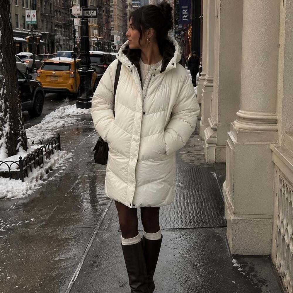 Polo Jeans Company Ralph Lauren White Puffer Coat L